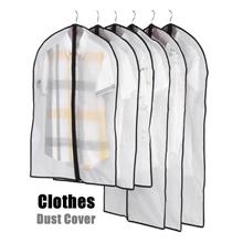 Plastic Clear Dust-proof Cloth Cover Suit/Dress Garment Bag Storage Protector