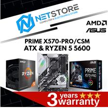 PWP ASUS PRIME X570-PRO/CSM ATX &amp; AMD RYZEN 5 5600 PROCESSOR