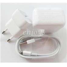 100% ORIGINAL 12W Charger A1401 USB Cable Apple iPad Air 1 2 Pro ~2Pin