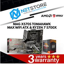 PWP MSI MAG X570S TOMAHAWK MAX WIFI ATX &amp; AMD RYZEN 7 5700X PROCESSOR