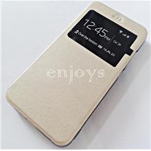 Premium GOLD S View Flip Cover Soft Case Huawei P10 Lite |5.2"