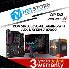 PWP ASUS ROG STRIX B550-XE GAMING WIFI ATX &amp; RYZEN 7 5700G PROCESSOR