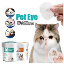 130PCS/Set Pet Eye Wet Wipes Cat Dog Tear Stain Remover Gentle Cleaning Wipes