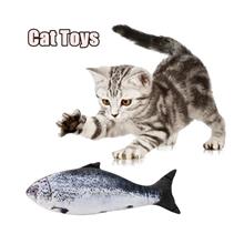 Cat Fish Toy Plush Pillow /Fun Play Distract Bite Chew /With Catnip Doll Simul