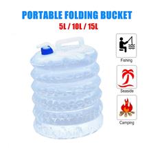 PE Foldable Water Bag Shrink Bucket Food Grade Outdoor Portable Kettle Non-tox