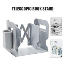 Telescopic Book Stand with Pen Holder Desktop by Adjustable Shelf Desk Book Ho
