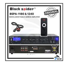 BLACK SPIDER 180W PUBLIC ADRESS AMPLIFIERS (BSPA-1180)