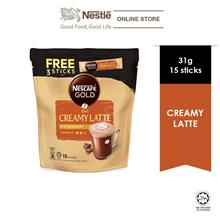 NESCAFE GOLD Creamy Latte 15 Sticks 31g Each FREE 3 Sticks
