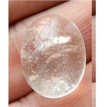 Superb and big White quartz stone crystal cabochon - BL26 - 24.05CT