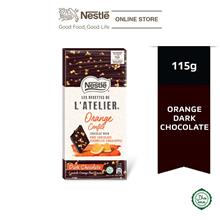 Nestle Les Recettes de lAtelier Dark Chocolate with Candied Orange Peel Pieces)