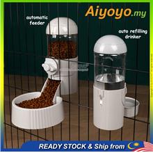 Hanging Pet Feeder Drinker Cat Dog Cage Food Water Dispenser Bowl Bottle Mangk