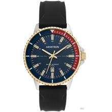 ARMITRON 20-5433NVTTBK Men's Date 42mm Silicone Strap Blue