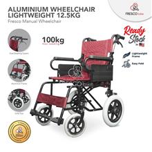 Aluminum Wheelchair Lightweight 12.5kg Manual Wheelchair Solid Tyre