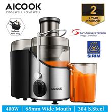 Aicook AMR526 65MM Wide Mouth BPA-Free 304 Stainless Steel Juicer
