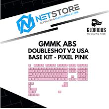 GLORIOUS GMMK ABS DOUBLESHOT V2 USA BASE KIT - PIXEL PINK