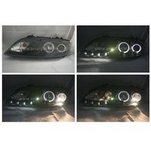 Mazda 6 03-07 Black Projector Headlamp w Ring & LED