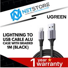 UGREEN LIGHTNING TO USB CABLE ALU CASE WITH BRAIDED 1M (BLACK)