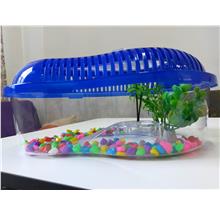 Portable Turtle Tank / Fish Aquarium Tank - Large Size Blue