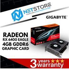 GIGABYTE RADEON RX 6400 EAGLE 4GB GDDR6 GRAPHIC CARD - GV-R64EAGLE-4GD