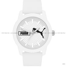 PUMA Watch P5094 Men's ULTRAFRESH 3-hand 48mm Silicone Strap White