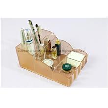 COSMETIC MAKEUP ORGANIZER by Melody Flair CO-01 Peach Cloud Stripes