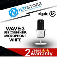 ELGATO WAVE:3 USB CONDENSER MICROPHONE WHITE - 10MAB9911