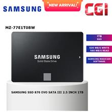 Samsung 870 Evo Sata III 2.5&quot; 1TB SSD - MZ-77E1T0BW