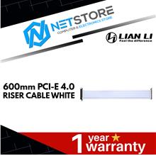 LIAN LI 600mm PCI-E 4.0 RISER CABLE - WHITE - PW-PCI-4-60W