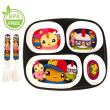 Didi & Friends Baby Melamine Dinner Set Black Color