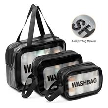 Makeup Bag INS Large-Capacity Portable Travel Wash Bag Transparent Waterproof 