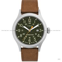 TIMEX TW4B23000 (M) Expedition Scout 40mm Leather Dark Green Brown