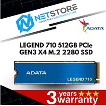 ADATA LEGEND 710 512GB PCIe GEN3 X4 M.2 2280 SSD - ALEG-710-512GC