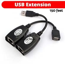 USB Extension Extender Adapter To 150 feet Using CAT5 RJ45 LAN Cable