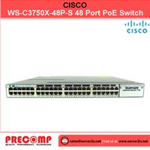 Cisco WS-C3750X-48P-S Stackable 48 10/100/1000 Ethernet PoE Switch