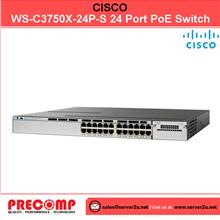 (Refurbished) Cisco Catalyst WS-C3750X-24P 24 Port PoE Switch