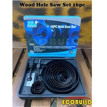 Wood Hole Saw Set 16pc