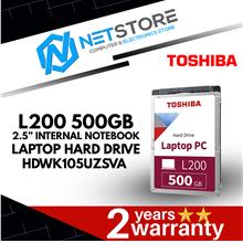 TOSHIBA L200 500GB 2.5” INTERNAL NOTEBOOK LAPTOP HARD DRIVE