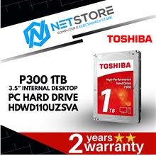 TOSHIBA P300 1TB 3.5” INTERNAL DESKTOP PC HARD DRIVE - HDWD110UZSVA
