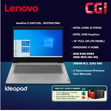 Lenovo 14&quot; Ideapad 3 Laptop i3 8G RAM 256G SSD W11H MOHS - 81X700C5MJ