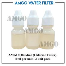 AMGO Otolidine (Chlorine Tester),10ml per unit - 3 unit pack