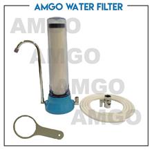 AMGO K Water Filter Ceramic Housing With Ceramic Cartridge & Faucet 