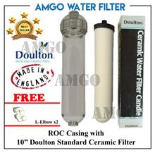 AMGO ROC Ceramic Water Filter Housing With Doulton Standard 10" Short 