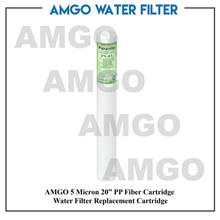 AMGO 5 Micron 20" PP Fiber Cartridge Water Filter Replacement