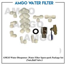 AMGO Water Dispenser, Filter Spare-part Package Set(Nuts & Ball Valve)