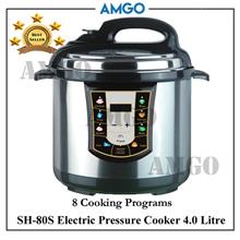 AMGO SH-80S Electric Pressure Cooker 4L [8 Cooking Programs](800W)