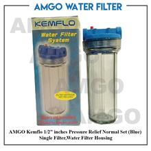 AMGO Kemflo 1/2" inches Pressure Relief Normal Water Filter Housing