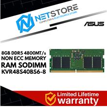KINGSTON 8GB DDR5 4800MHz NON ECC MEMORY RAM SODIMM - KVR48S40BS6-8