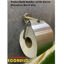 Toilet Roll Holder with Cover Stainless Steel 304