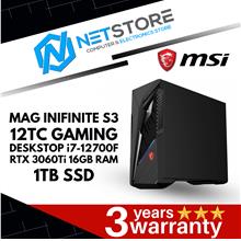 MSI MAG INFINITE S3 12TC GAMING DESKSTOP 7-12700F|RTX 3060Ti|16GB RAM