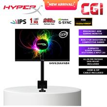 HyperX 24.5&quot; IPS FHD 240Hz 1ms Desk Mount Gaming Monitor- 64V62AA#AB4